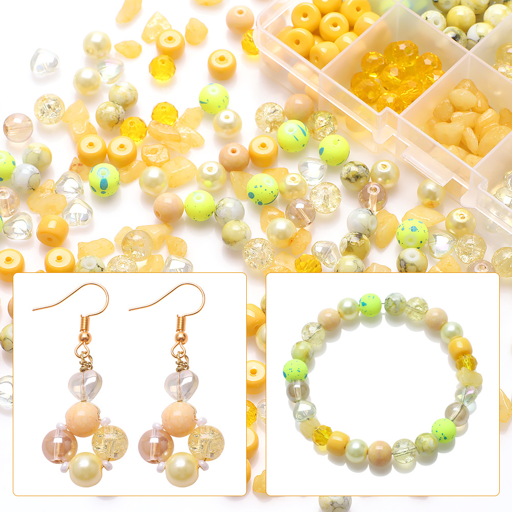 185g Weight Beads Jewelry Making Type Diameter 8mm Jewelry Making Size DIY Jewelry Accessories Classification 1 Set Quantity Glass Material Irregular, Round Pattern Plating Design Simple Style Style 1 Set Diameter 8mm Glass Irregular Round DIY Jewelry Accessories Beads 22