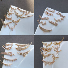 ��ɫͭ����΢���ʯ˫���Ҽ� diy�ֹ��ŷ緢��������Ʒ�������