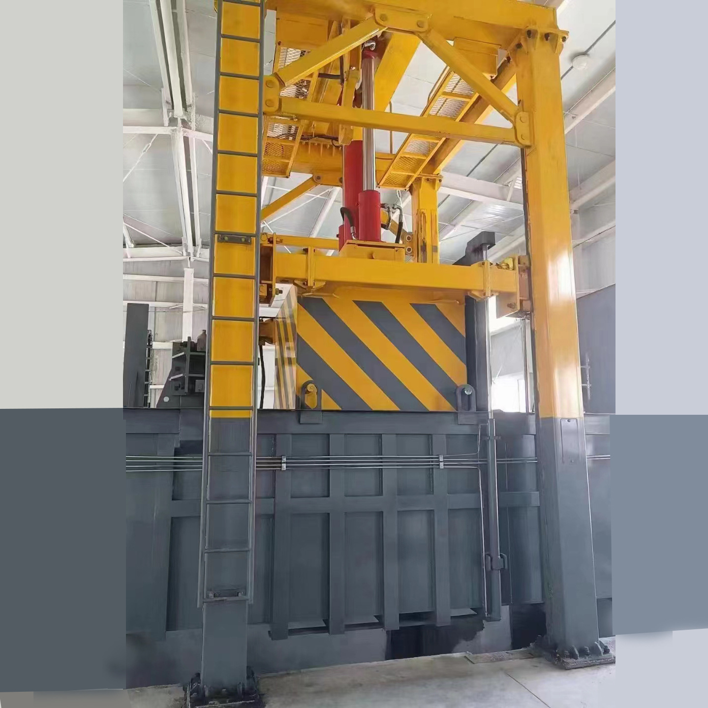 垂直式垃圾中转站 环卫用垃圾压缩机处理100吨生活垃圾