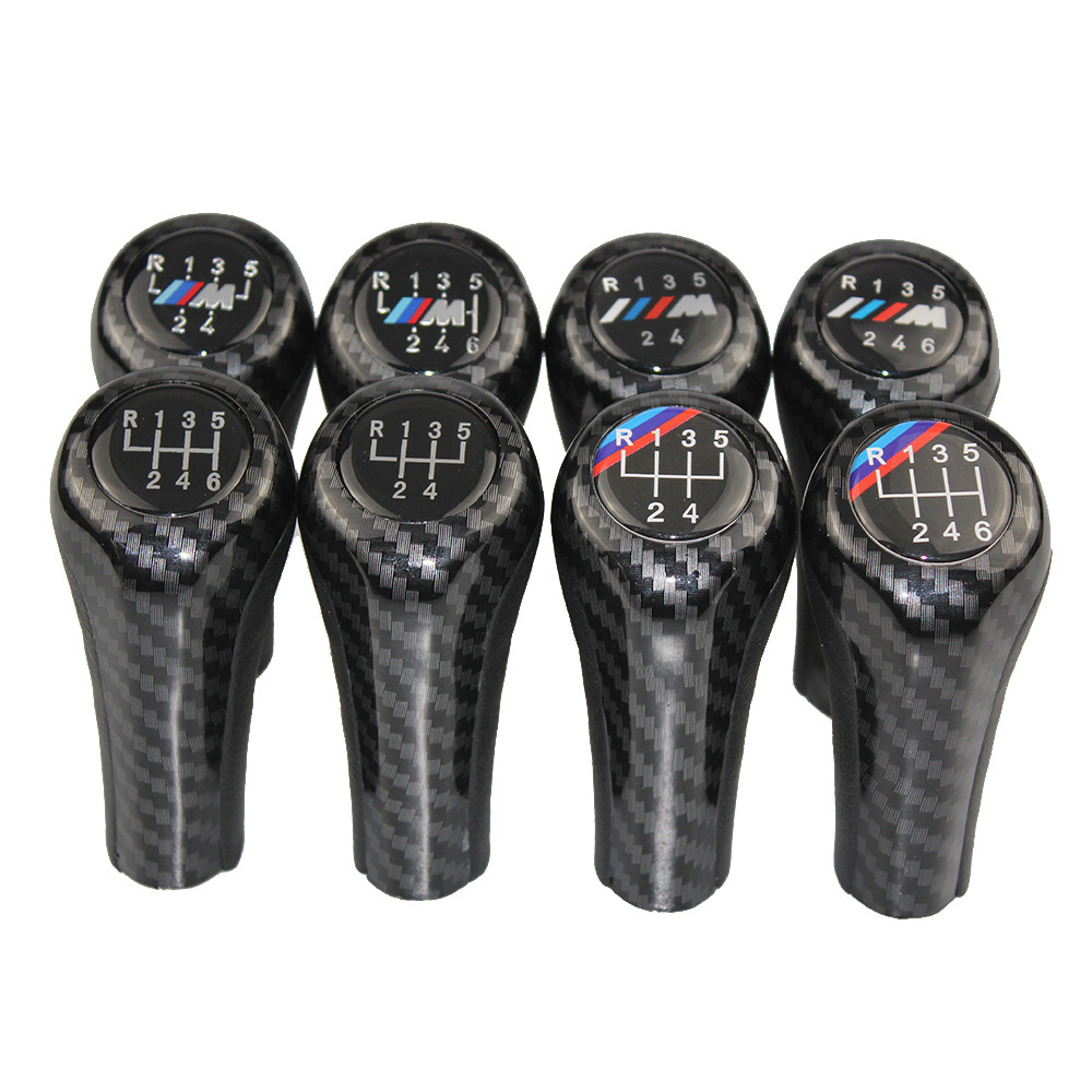 Pomo de Palanca de Cambios Apto para Modificación de Automóviles BMW, Pomo de Palanca de Cambios con Patrón de Fibra de Carbono, Pomo de Palanca de Cambios para Transmisión Manual. image 6