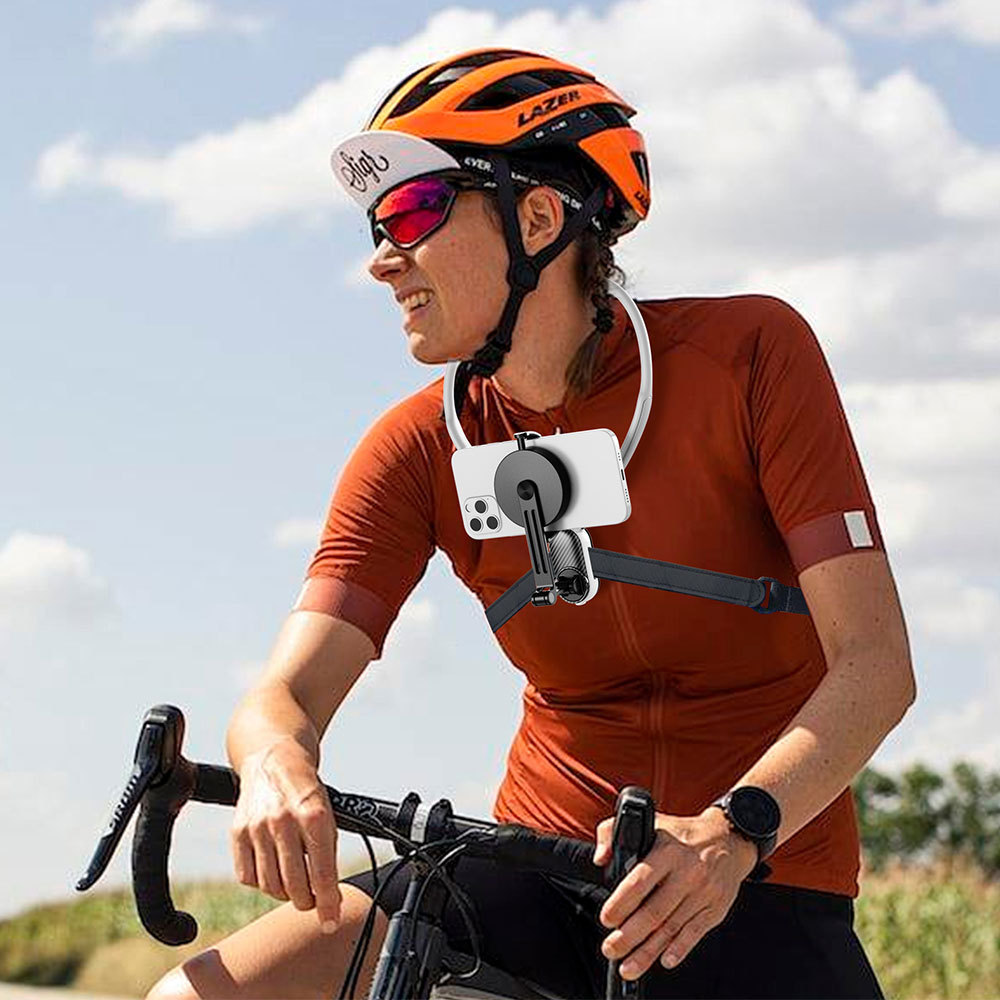 Magsafe Magnetic Neck-Hanging Phone Holder for First-Person Perspective Shooting and Securing Action Cameras on the Chest