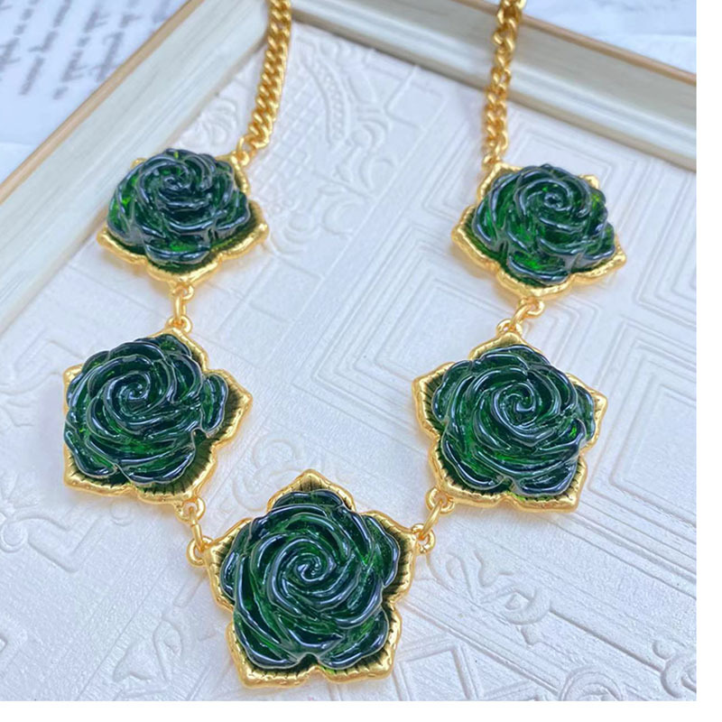 Retro Flower Alloy Plating Womenu0027S Ear Studs