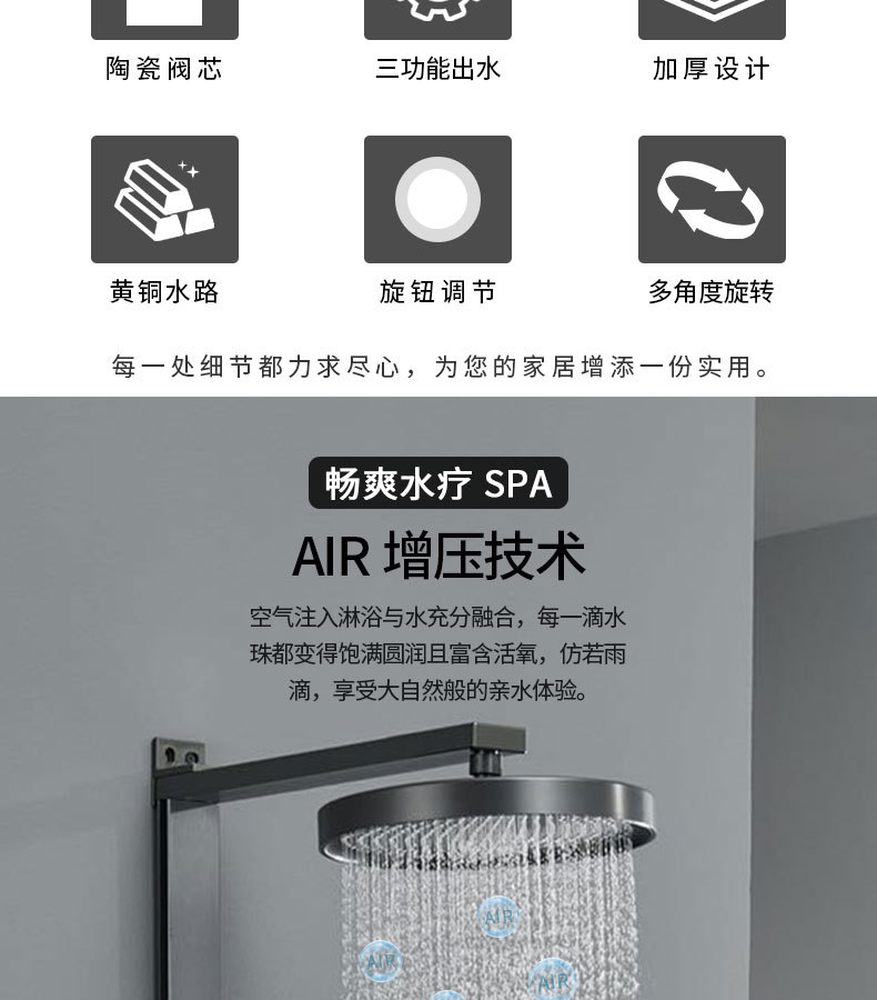 A complete set of shower heads and showers in stock, a complete set of household bathroom cold and hot handheld pressurized shower heads and showers undefined