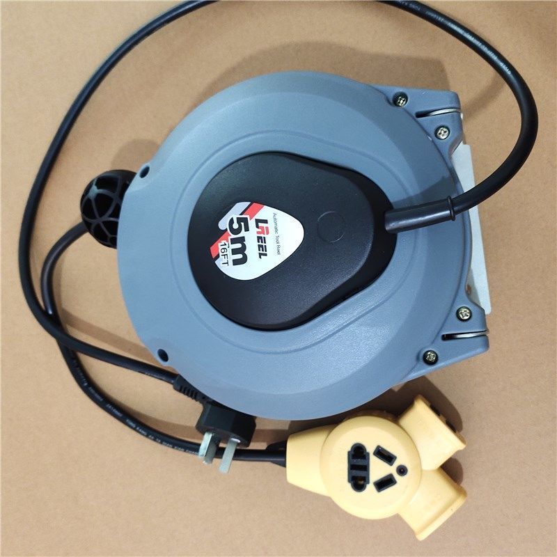 厂家直销自动伸缩迷你气鼓电鼓绕线器5米汽摩配修理及车间垒德株