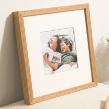 实木正方形相框摆台支架方形画框框架装裱挂墙洗照片做成相框批发