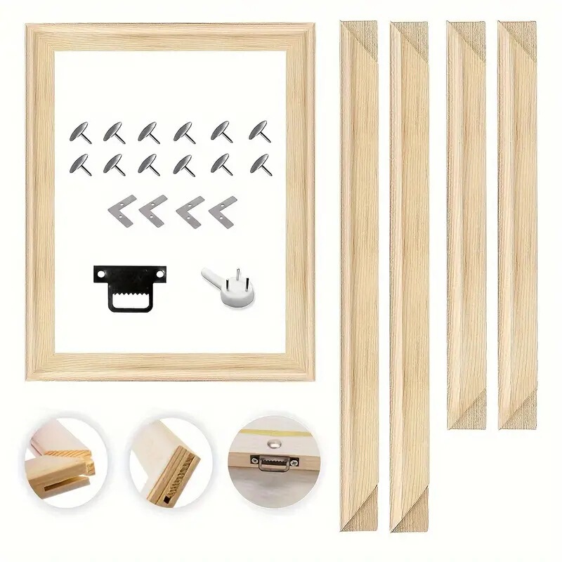 Canvas Picture Frame Diamond Painting Frame Kit - Solid Wood DIY Picture Frame Suitable for Canvas Art Home Decoration Tools