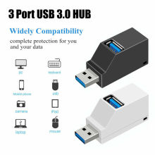 USB HUB分线器哨子集线器3口USB3.0拓展坞mini直插便携式扩展坞