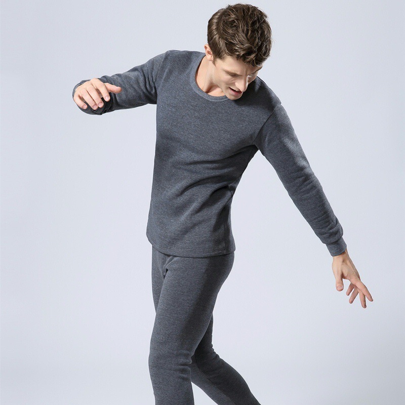 A generation of cheap men's thermal underwear men's fleece-lined padded autumn pants suit young and middle-aged suit wear