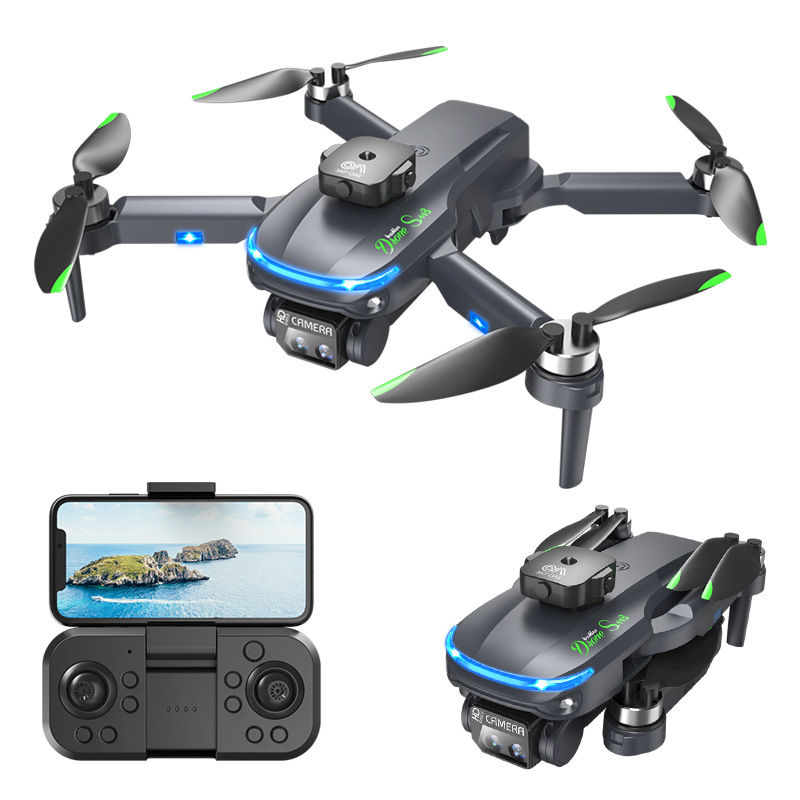 Transfronterizo nuevo S118 plegable UAV sin escobillas de energía profesional fotografía aérea HD de cuatro ejes aviones de control remoto image 6