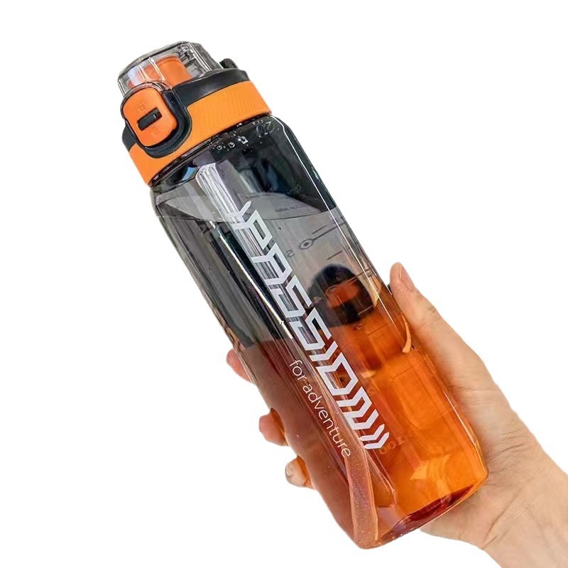 Tianyi 0953 Vaso de plástico de negocios Vaso de plástico fresco deportivo Vaso de plástico de paja con tapa elástica Vaso de agua de plástico con escala