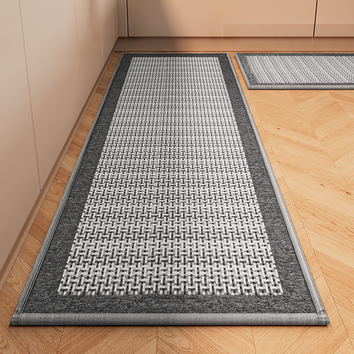 Kitchen mat anti-slip anti-oil waterproof mat washable scrubbable home use long strip mat dirty door mat water-absorbent foot mat