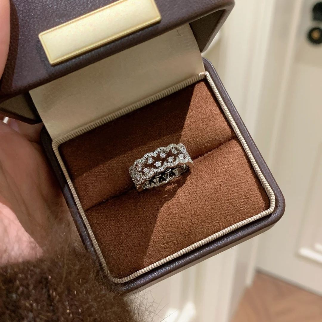 Shine Bright Everyday With Our Stunning Oval CZ Engagement Ring, 925 Sterling Silver Four-prong Setting. Stack With Three-row Cz, Minimalist Matte Geo_voghion.com