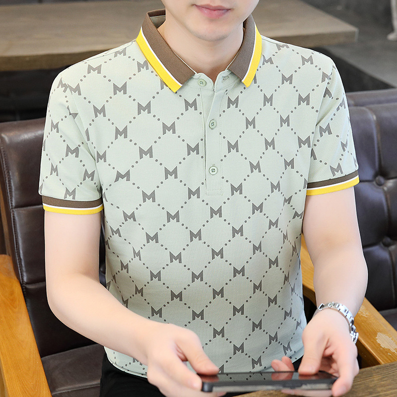 Venta al por mayor de una pieza-5058 Camisa POLO impresa completa de alta calidad de verano Camiseta de manga corta para hombres de moda-Verano 8