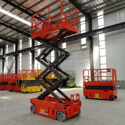 Fully Automatic Lift Platform, Electric Platform, Hydraulic Small-Scale Aerial Work Lift, Mobile Scissor-Type Lift (Avtomobil fırlanan platformaları) - sjy045-6-deposit