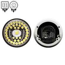 WJ跨境3英寸汽车LED工作灯圆形45W越野车灯改装 摩托车灯汽车外壳