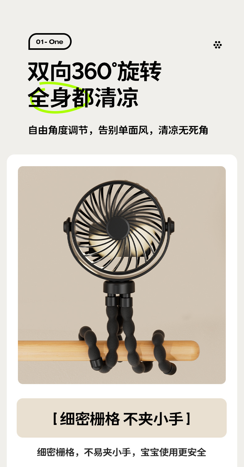 婴儿车风扇