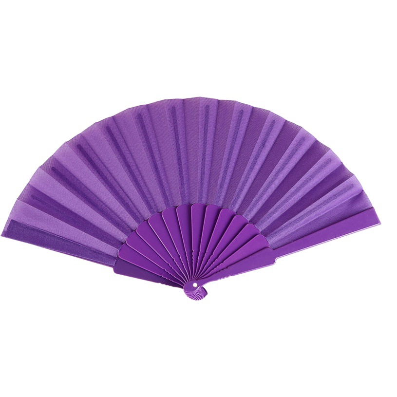 Color sólido todo fósforo plano de plástico ventilador plegable de las mujeres ventilador plegable bailando fábrica al por mayor ventilador de verano