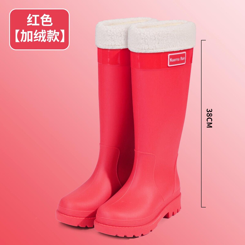 新款时尚女鞋特高女士外穿雨林徒步涉水鞋增高防水女水鞋胶鞋套鞋|undefined