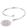 16-Silver water drop arm bracelet (large)