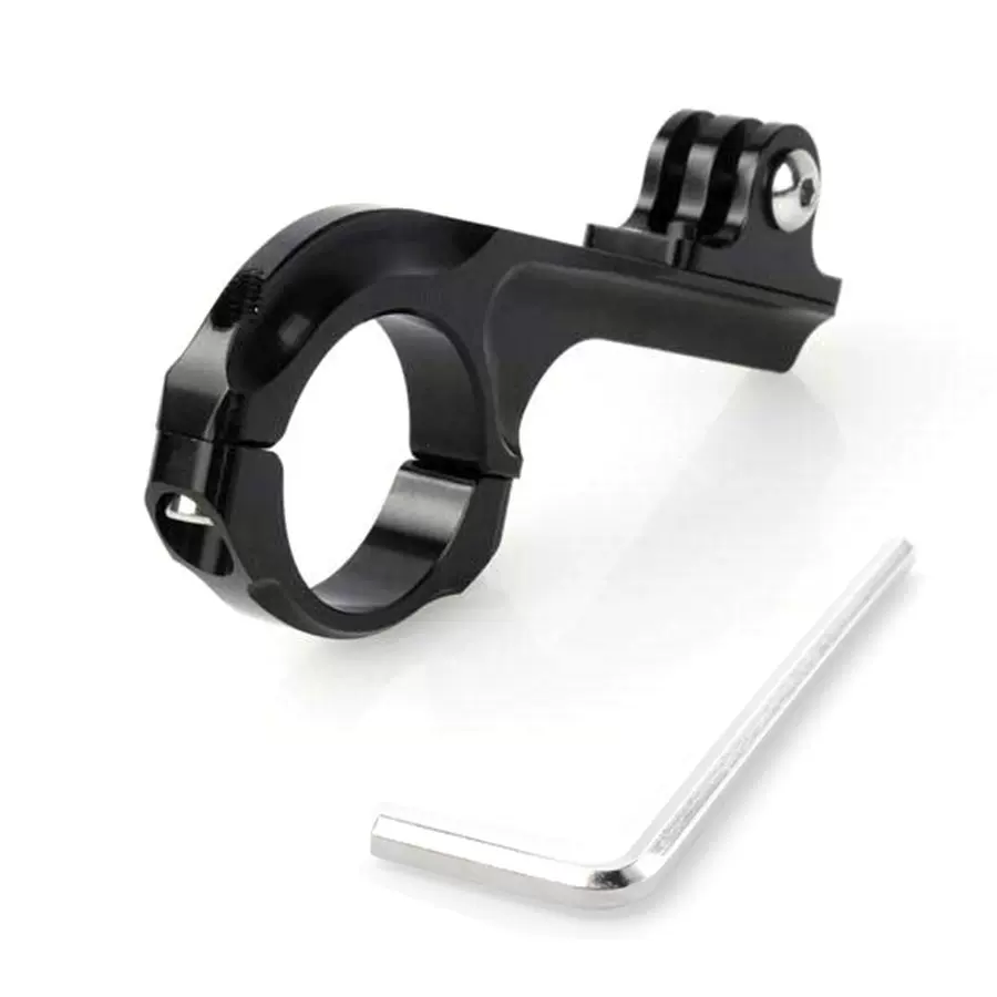 现货Gopro运动相机配件Q型金属单车夹自行车夹固定运动相机支架