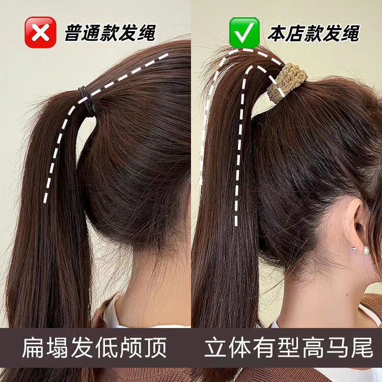 高弾性、幅広で厚みのあるヘアバンド、ゴムバンド、ジャカード、特大ヘアバンド、耐久性のあるハイポニーテール、シームレスなゴムバンドヘッドバンド|undefined