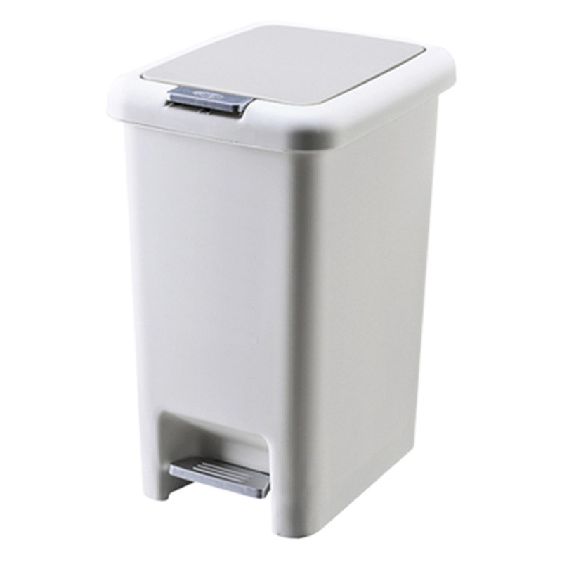 Cubo de basura para cocina con tapa y accionamiento a pedal, gran capacidad para uso doméstico, adecuado para baño, inodoro y sala de estar.