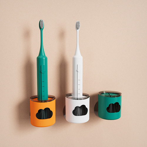 Electric toothbrush holder wall-mounted punch-free storage rack bathroom drain toothbrush multifunctional storage rack