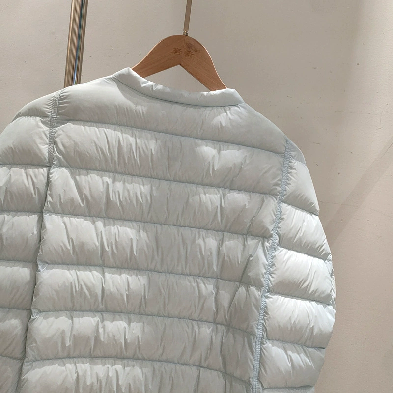 Бархатная короткая демисезонная легкая и тонкая пуховка, утка-пух, oversized, круглый ворот