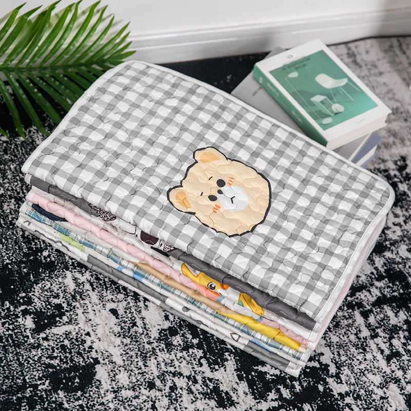Pet Floor Mat Dog Mat for Sleeping Cat Mat Cat Mat Dog Cotton Mat Dog Kennel Supplies Summer Anti-Slip Dog Mat