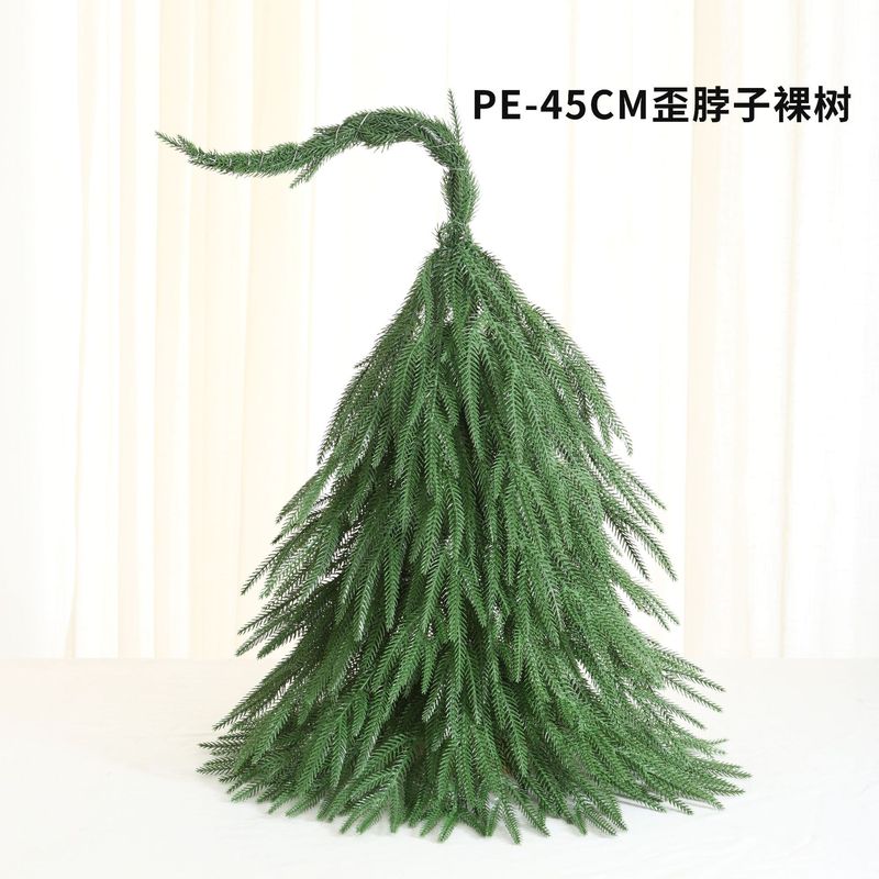 クロスボーダークリスマスツリーオーナメントデスクトップクリスマスツリーPEシミュレーションクリスマスツリー30/45/60曲がった首のツリー卸売|undefined
