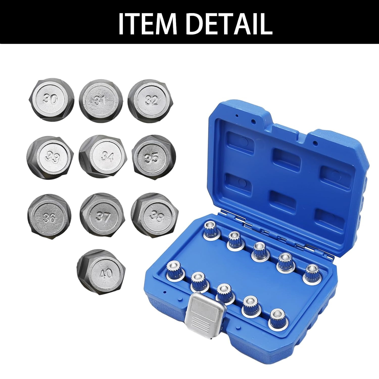 10 Pieces of Center-Hole Bmw Tire Anti-Theft Screw Sleeves Compatible with Bmw 12357 Series X1X3456 Anti-Theft Keys