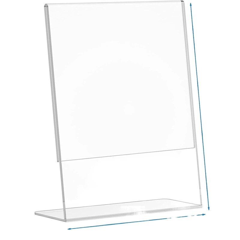 Оптовый акриловый прозрачный Настольный стенд для карт L-типа цена карты стенд знак A56 товарная этикетка карта