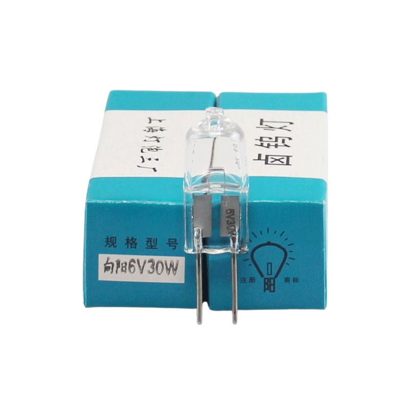 Shanghai Light Bulb Factory No. 3, Xiangyang brand LYQ6-30-2 6V 30W G6.3 5-meter microscope bulb