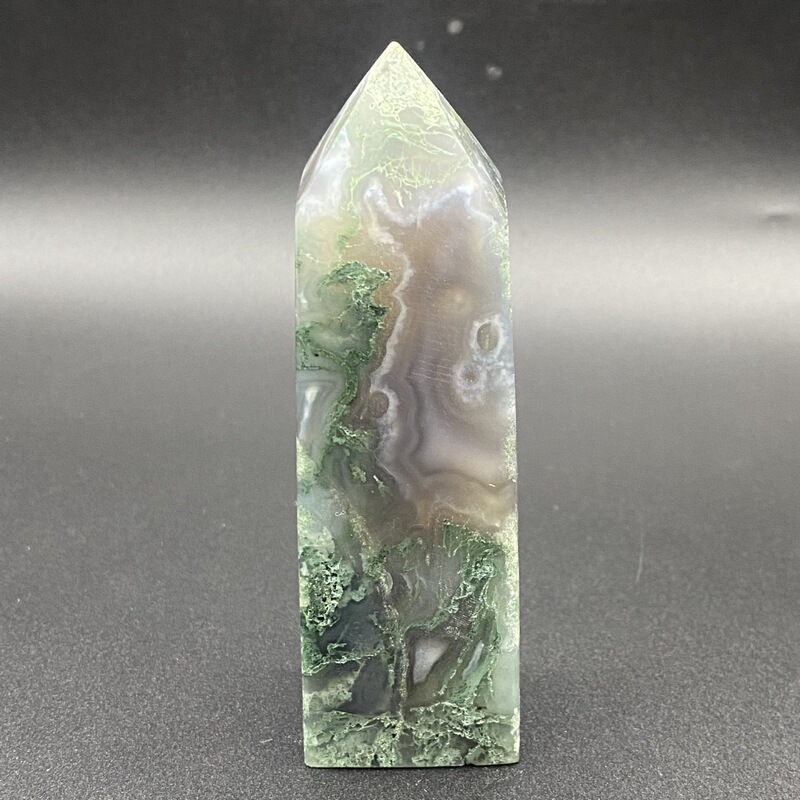 天然水晶摆件水草玛瑙柱子手工雕刻件桌面摆件小摆件装饰摆件 买一送一 图 2