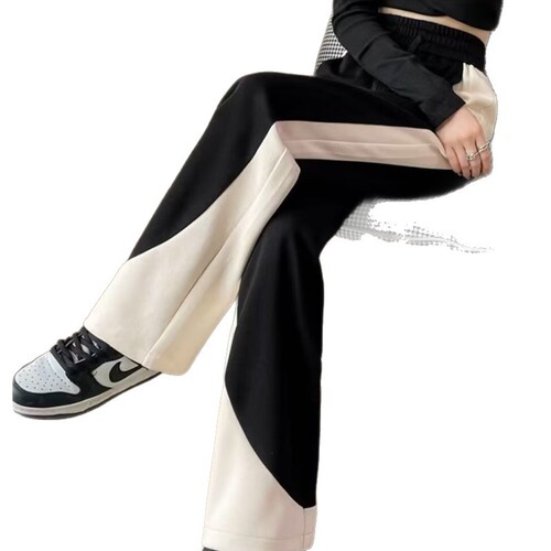 Oversized Straight Leg Jogger Pants for Women - Spring 2025 New Arrival - Petite Narrow Banana Leg Style - American Wide Leg Sweatpants