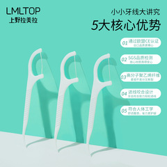 LMLTOP 100 Pieces Dental Floss Pens High Molecular Fine-Slip Dental Floss Disposable Toothpicks Slim Floss Wholesale SY001