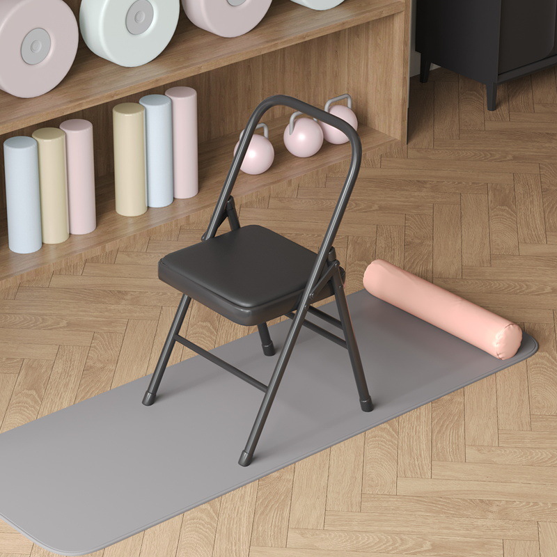 加厚款Yoga瑜伽椅艾扬格辅具瑜伽椅PU面辅助椅折叠椅子多功能凳子