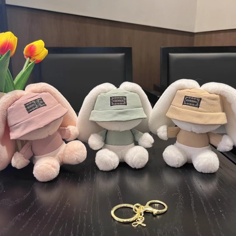 变装小兔毛绒挂件可爱帽子玩偶公仔包包挂饰钥匙扣抓娃娃批发迷你