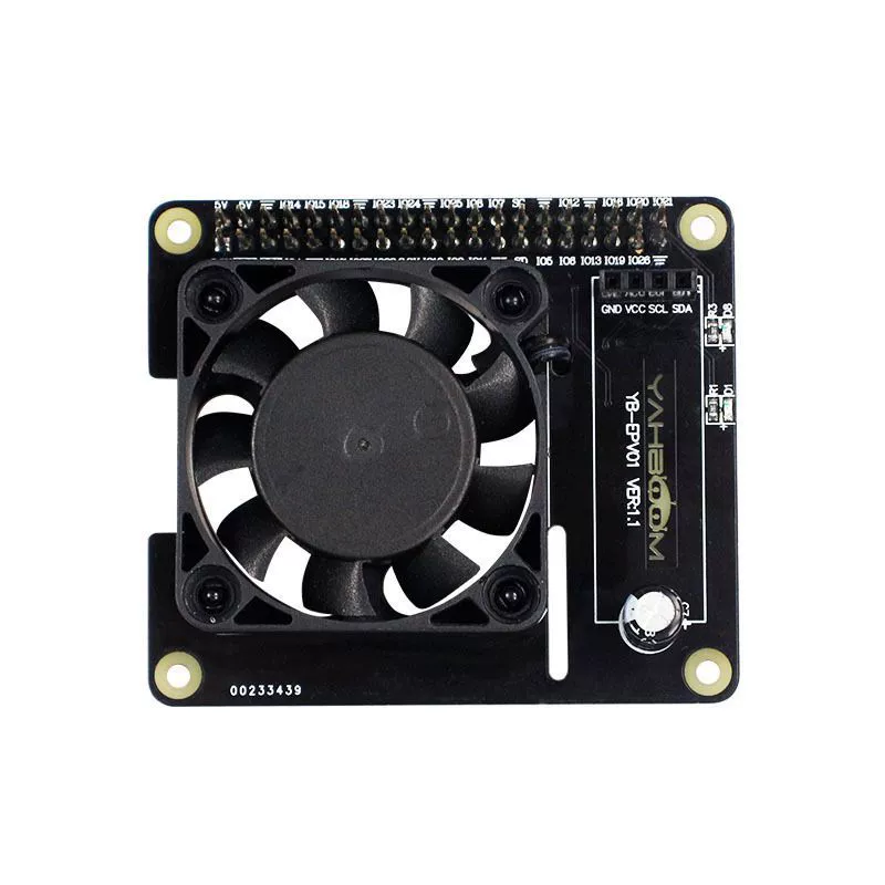Мониторинг в реальном времени для Raspberry Pi, умный персональный домохозяйственный 4-го поколения 3B+, корпус с вентилятором, управление температурой, RGB, расширение