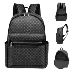 2025新款简约商务通勤双肩包潮流番防泼水学生书包男电脑背包批发