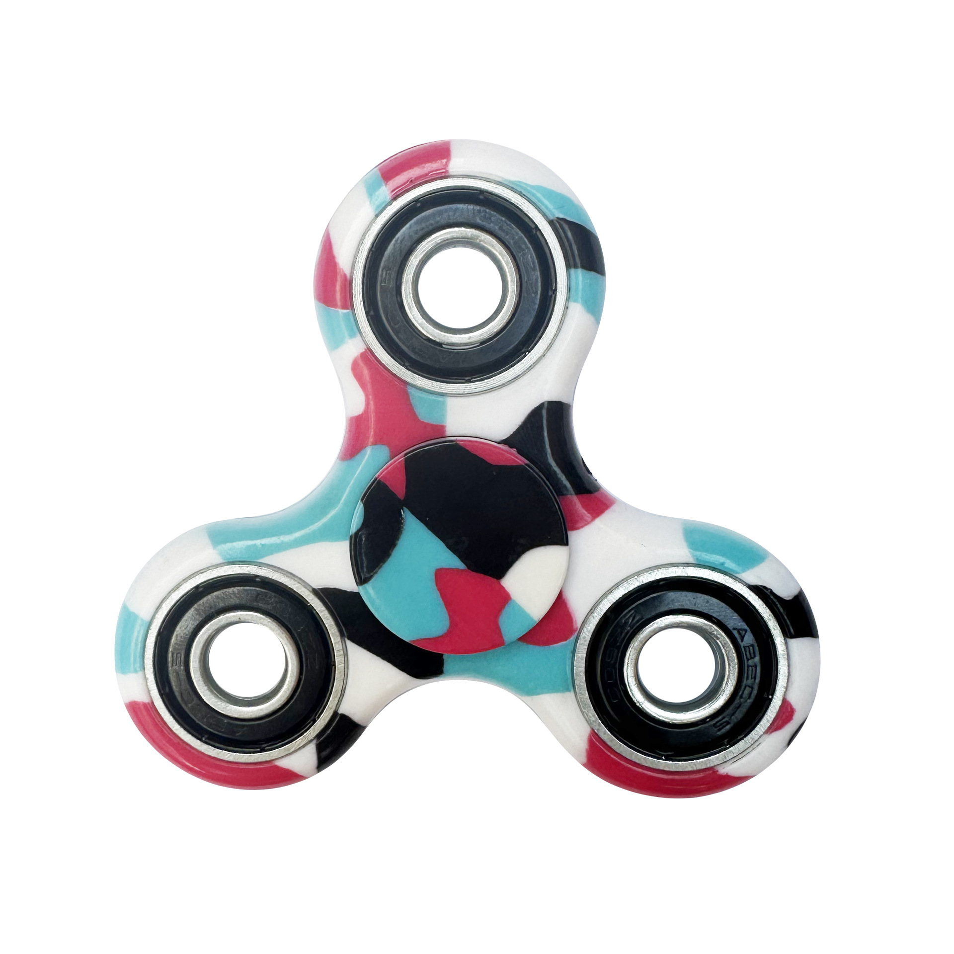 Giroscopio dedo metal tres hojas, galvanizado electroforesis, juguete exclusivo, producción fábrica directa.