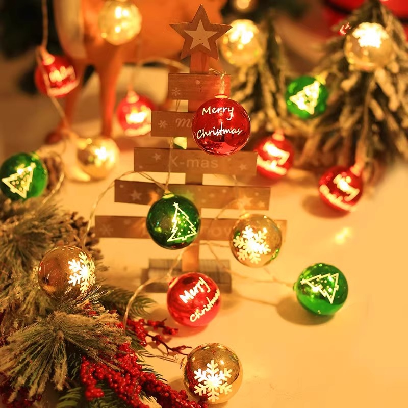Lámparas transfronterizas Decoración navideña Lámparas de cadena Iluminación de árboles de Navidad Lámparas de atmósfera led con colgantes colgantes