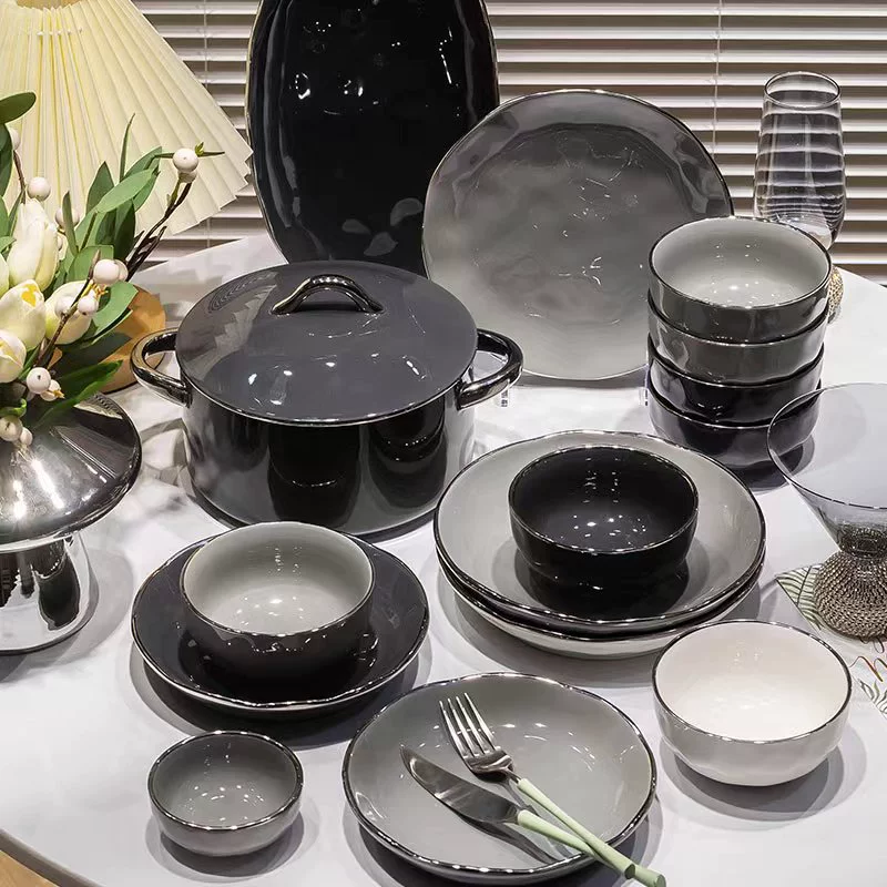 Ceramic tableware, set, 2023 collection, light luxury style, high-quality style, Birthday gift