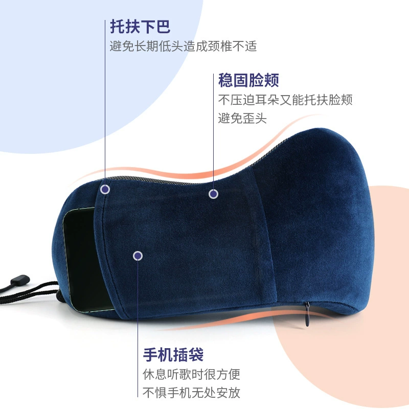 Handheld neck pillow for traveling, with neck protection