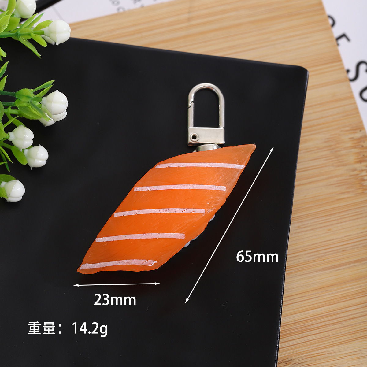 PVCファッションシミュレーション日本式寿司キーホルダー写真撮影シミュレーション食品道具学生かばんDIYストラップ