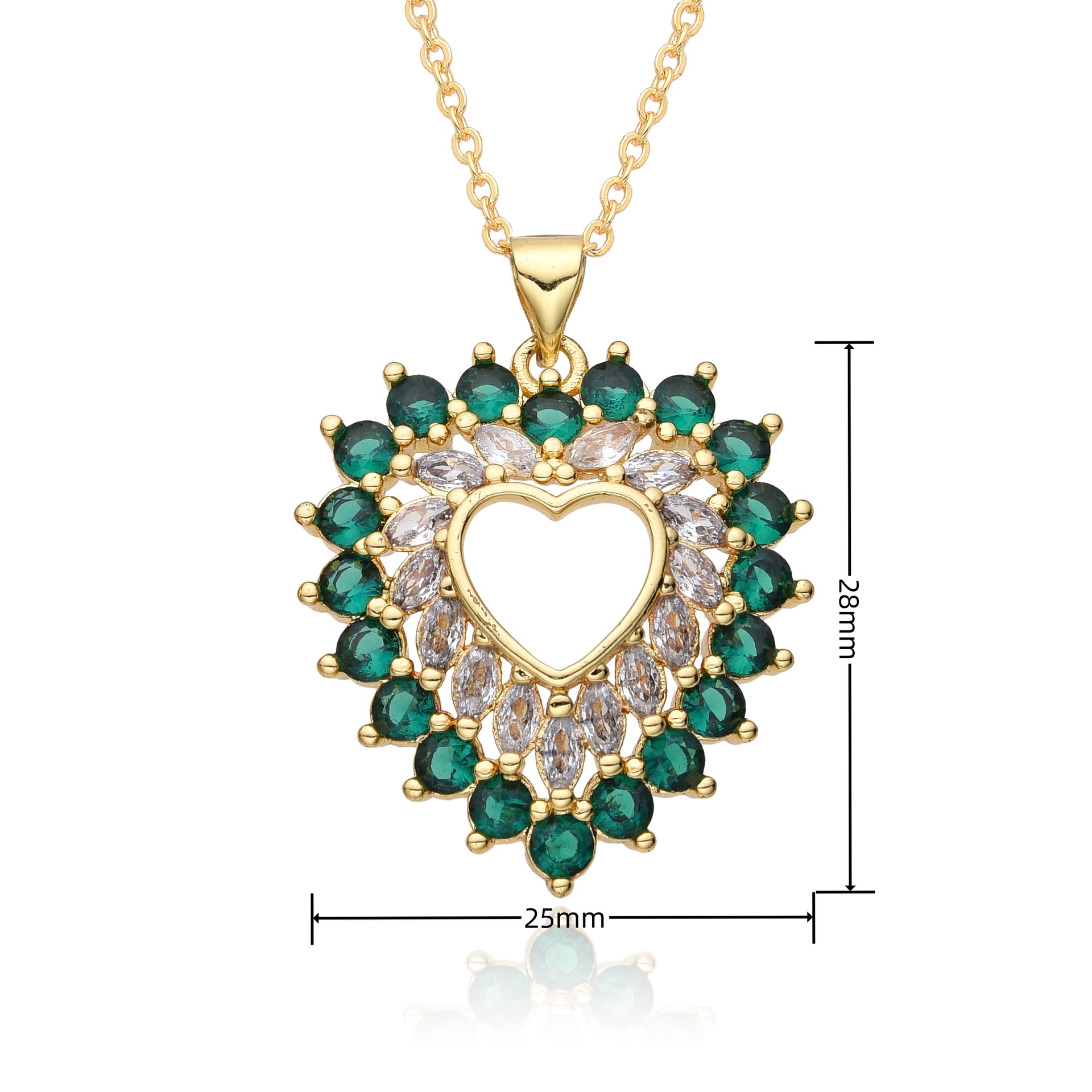 8g Weight Copper Pendant Material Zircon Inlay Material Pendant Necklace Classification Copper Chain Material 1 Piece Quantity Holiday, Daily Occasion Copper Material Heart Shape Pattern Women's Gender Inlay Design Retro, Simple Style, Shiny Style Copper Inlay Heart Shape Zircon Pendant Necklace 11