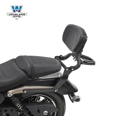 wing multifunctional folding backrest modification, Motorcycle tail - flash-350-multi-function-backrest-black-front-and-rear-telescopic-height-adjustable
