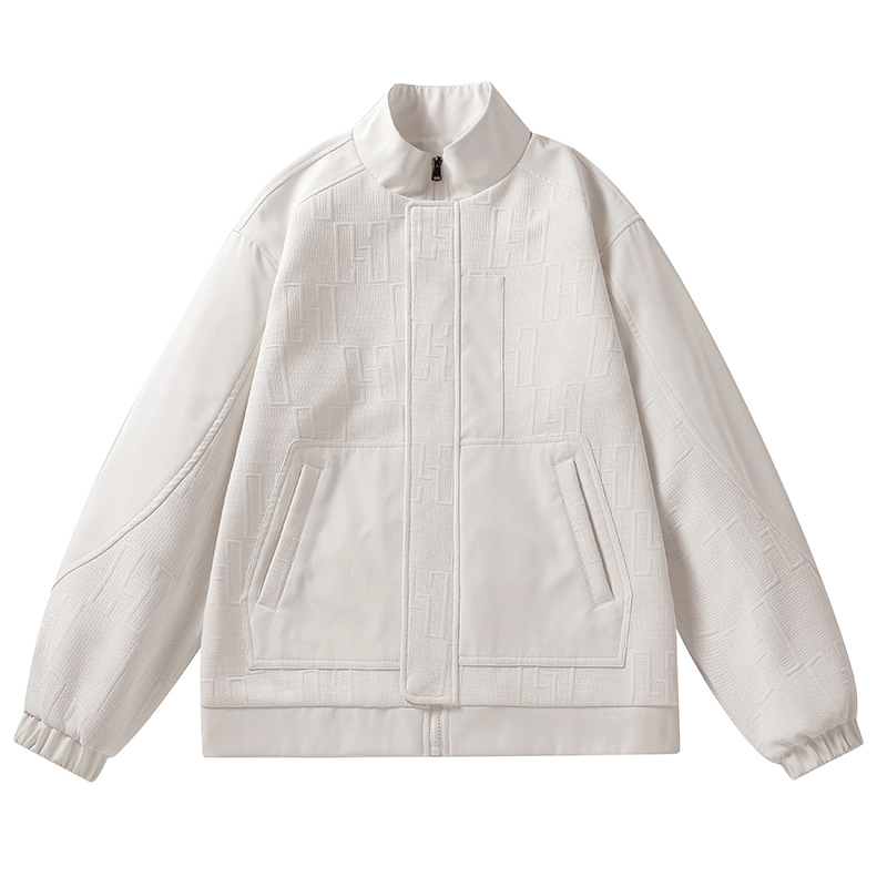 Chaqueta de hombre nuevo tipo de chaqueta de béisbol estilo coreano de moda suelta versátil a prueba de viento chaqueta deportiva de vuelo casual chaqueta