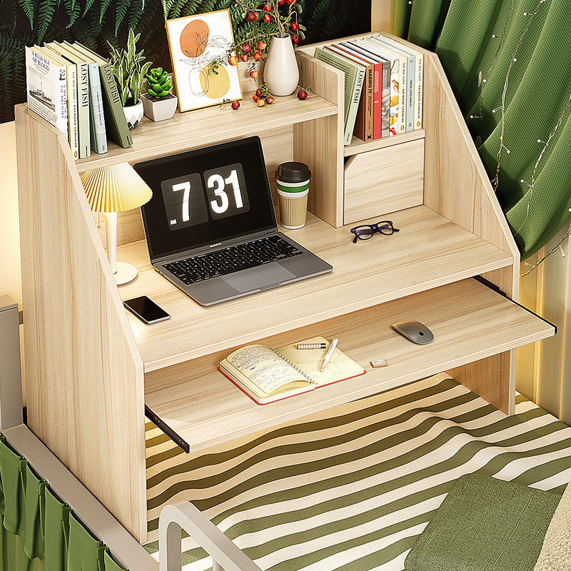 Bed Desk Laptop Desk College Student Dormitory Artifact Upper Bushes Lower Bushes Lazy Desk Bedroom Small Table