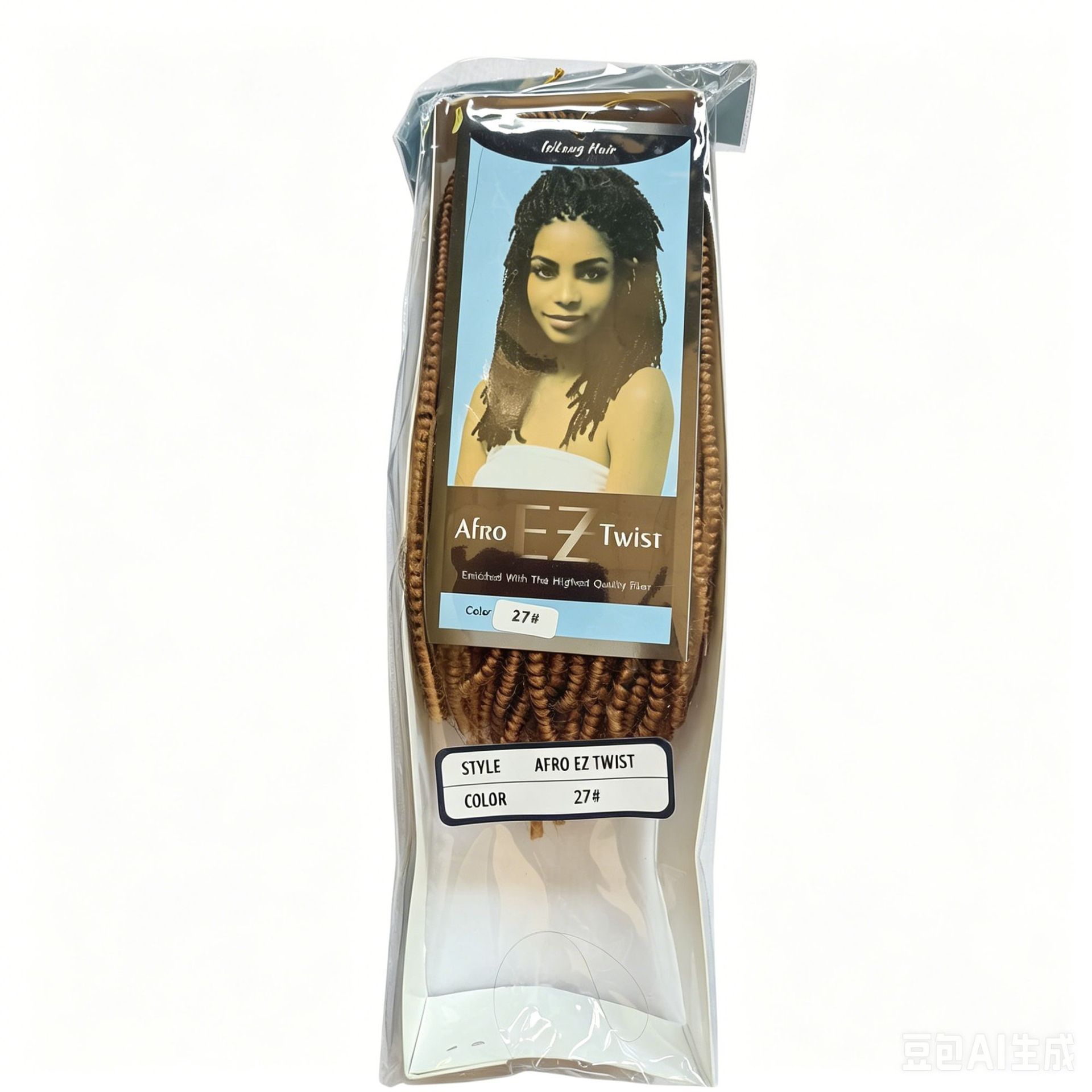Cabello de crochet de fibra química Afro EZ Twist Pequeña peluca de primavera Twist trenza cabello
